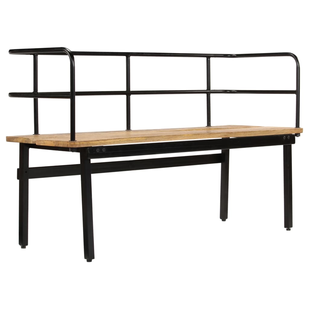 Panca 120x40x70 cm in Legno Massello di Mango - homemem39