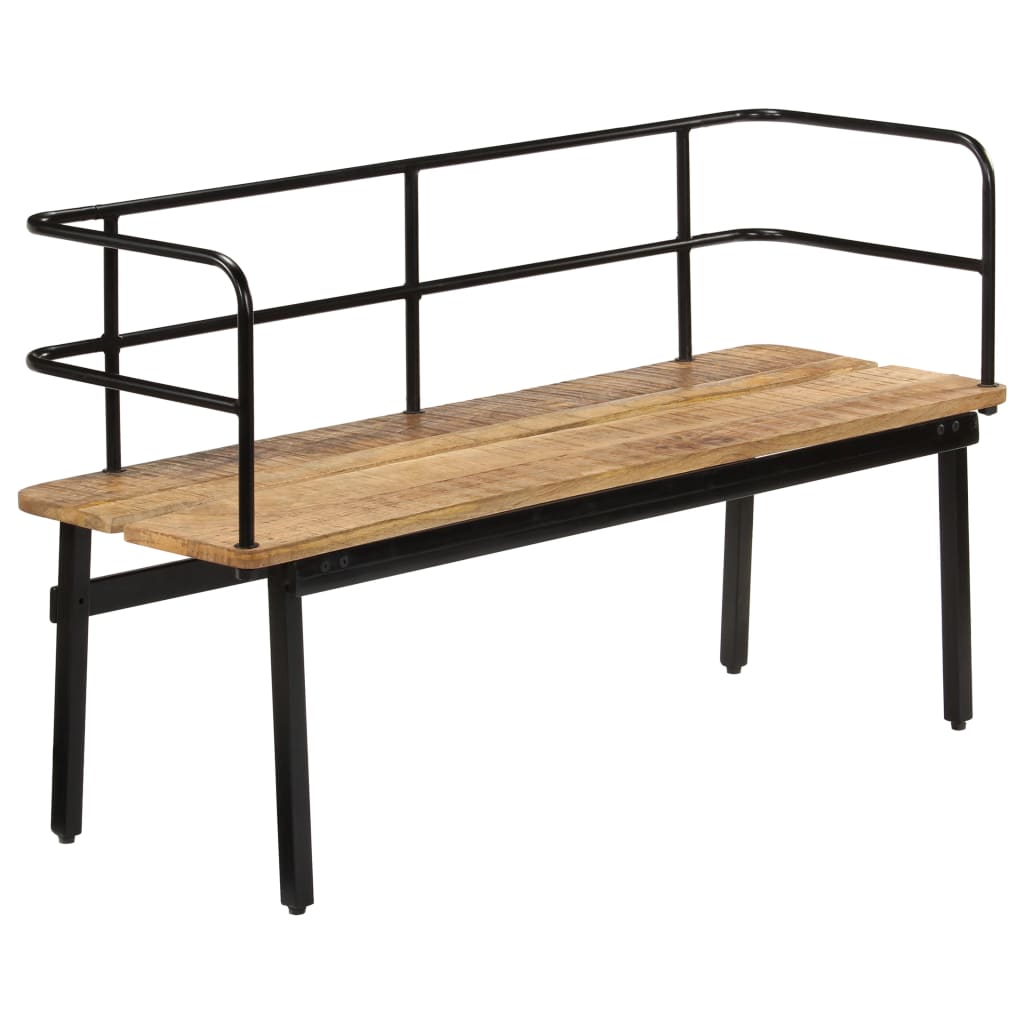 Panca 120x40x70 cm in Legno Massello di Mango - homemem39