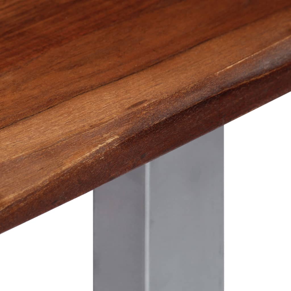 Tavolo Consolle 115x35x76 cm Legno Massello e Ferro - homemem39