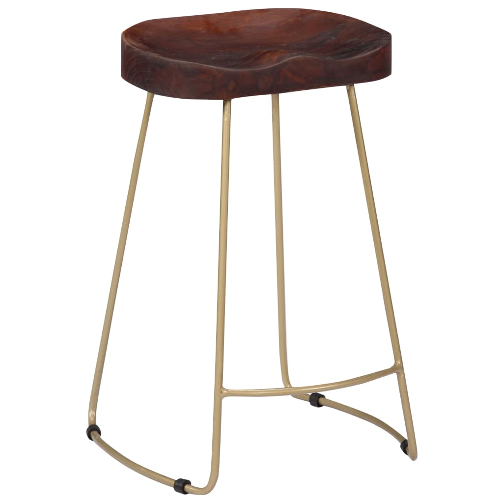 Sgabelli da Bar Gavin 2 pz Legno Massello di Mango - homemem39