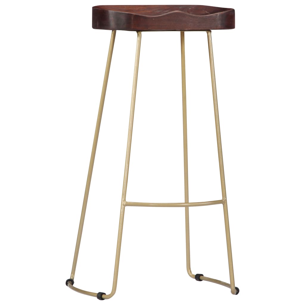 Sgabelli da Bar Gavin 2 pz Legno Massello di Mango - homemem39
