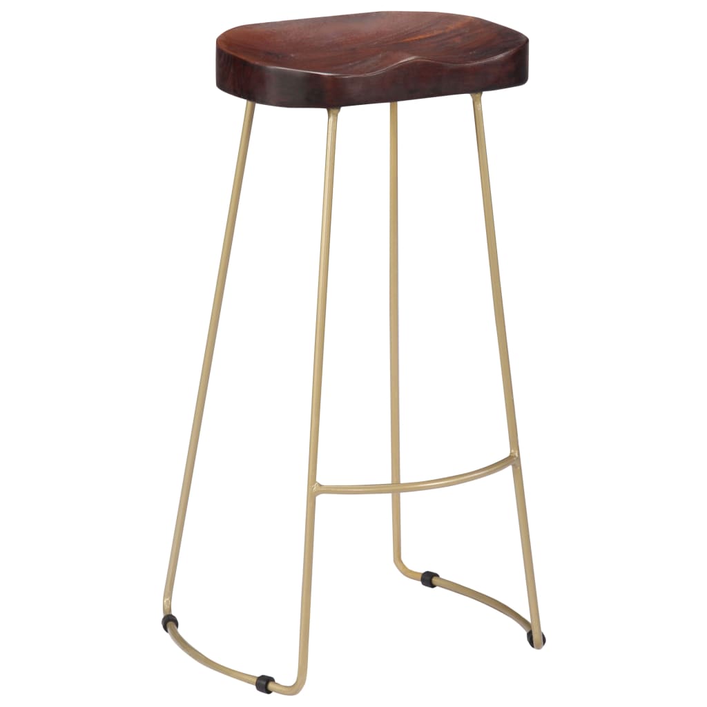 Sgabelli da Bar Gavin 2 pz Legno Massello di Mango - homemem39