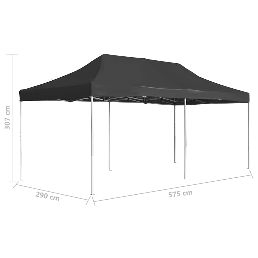 Gazebo Professionale Pieghevole Alluminio 6x3 m Antracite | homemem39