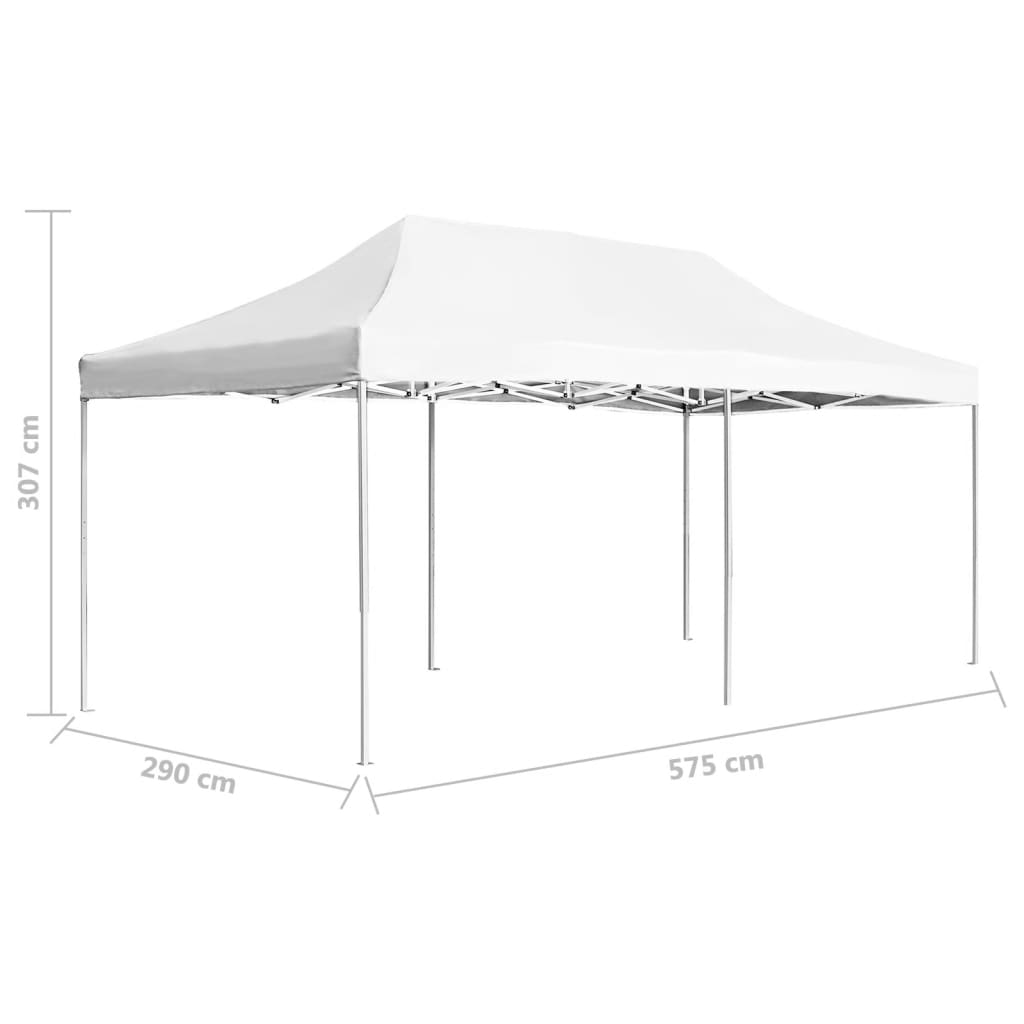 Gazebo Professionale Pieghevole Alluminio 6x3 m Bianco | homemem39