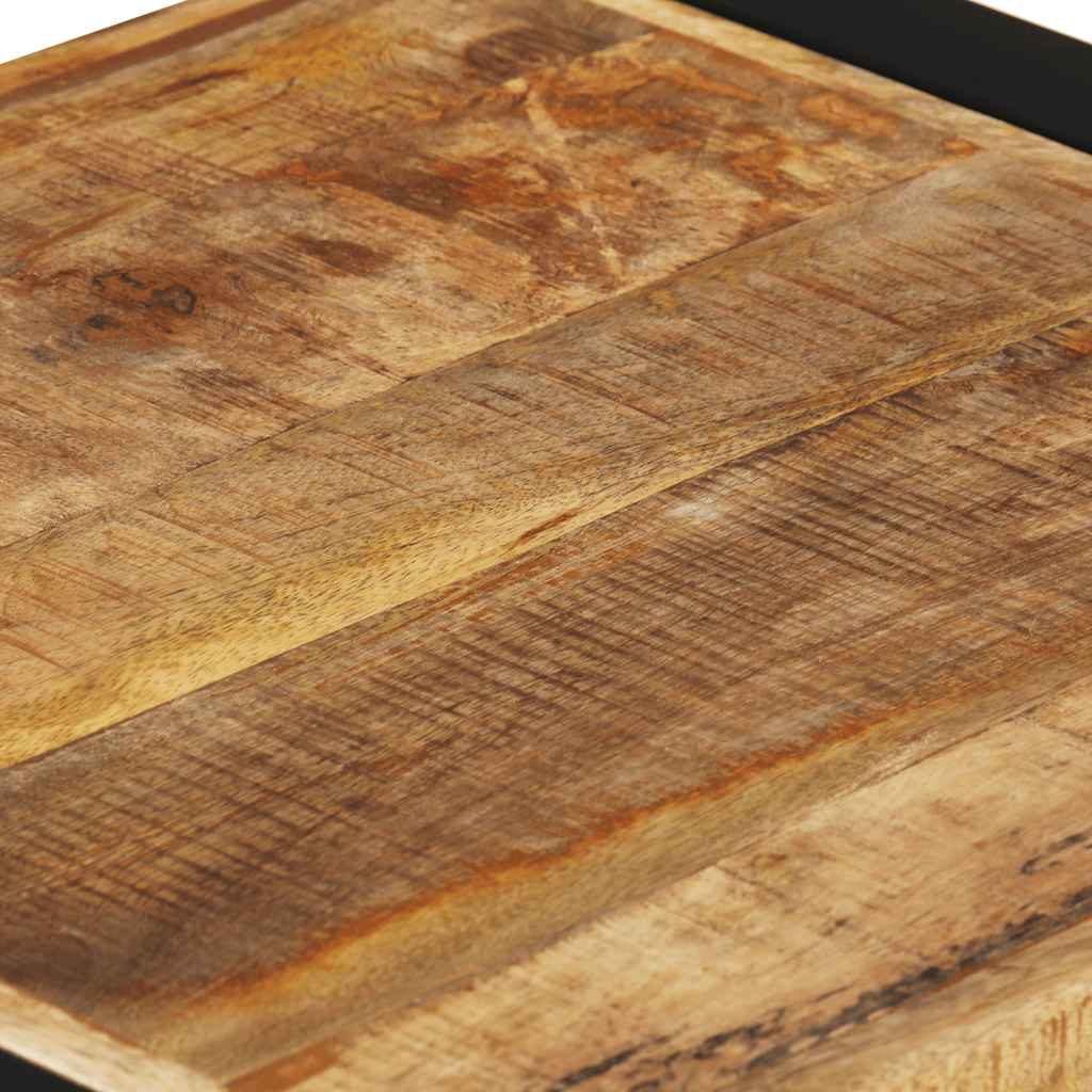 Tavolini Impilabili 3 pz in Legno Massello di Mango - homemem39