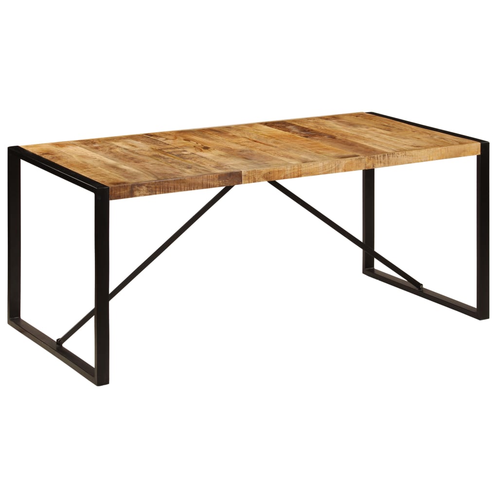 Tavolo da Pranzo 180x90x75 cm in Legno Massello di Mango | homemem39