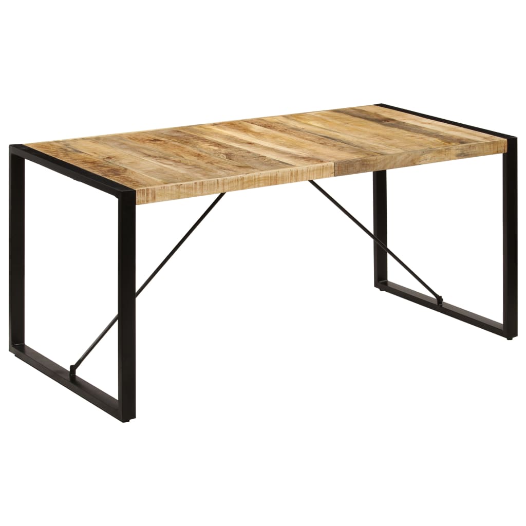 Tavolo da Pranzo 160x80x75 cm in Legno Massello di Mango - homemem39