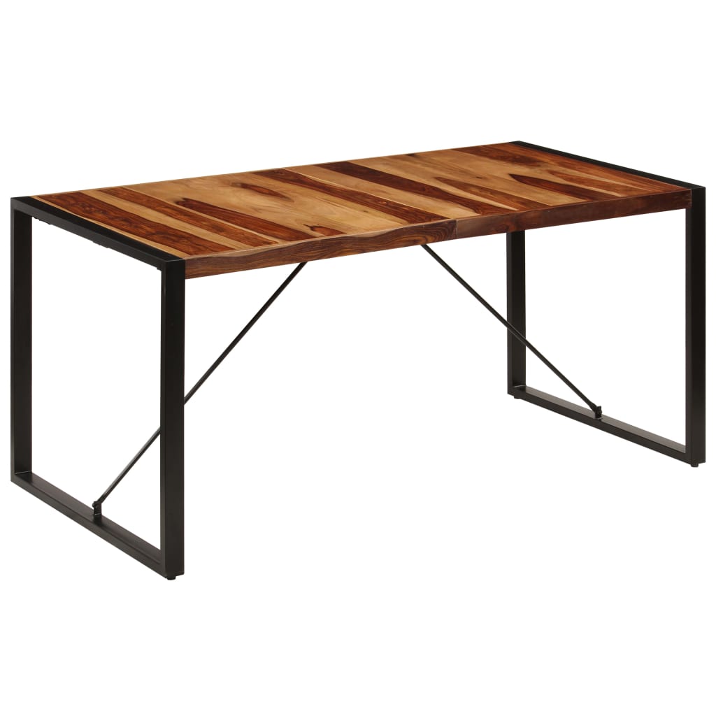 Tavolo da Pranzo 160x80x75 cm in Legno Massello di Acacia - homemem39