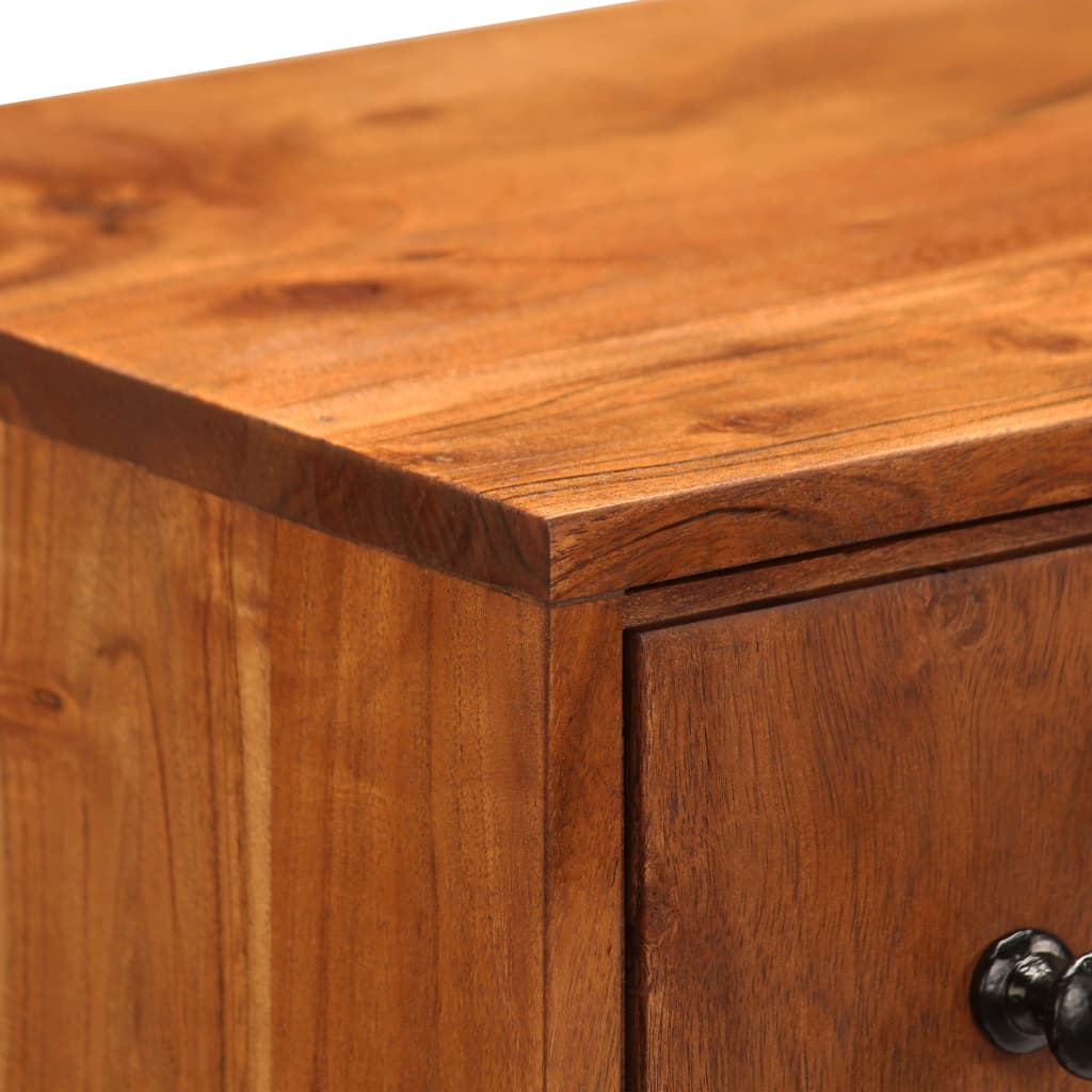 Cassettiera 60x30x75 cm in Legno Massello d'Acacia - homemem39