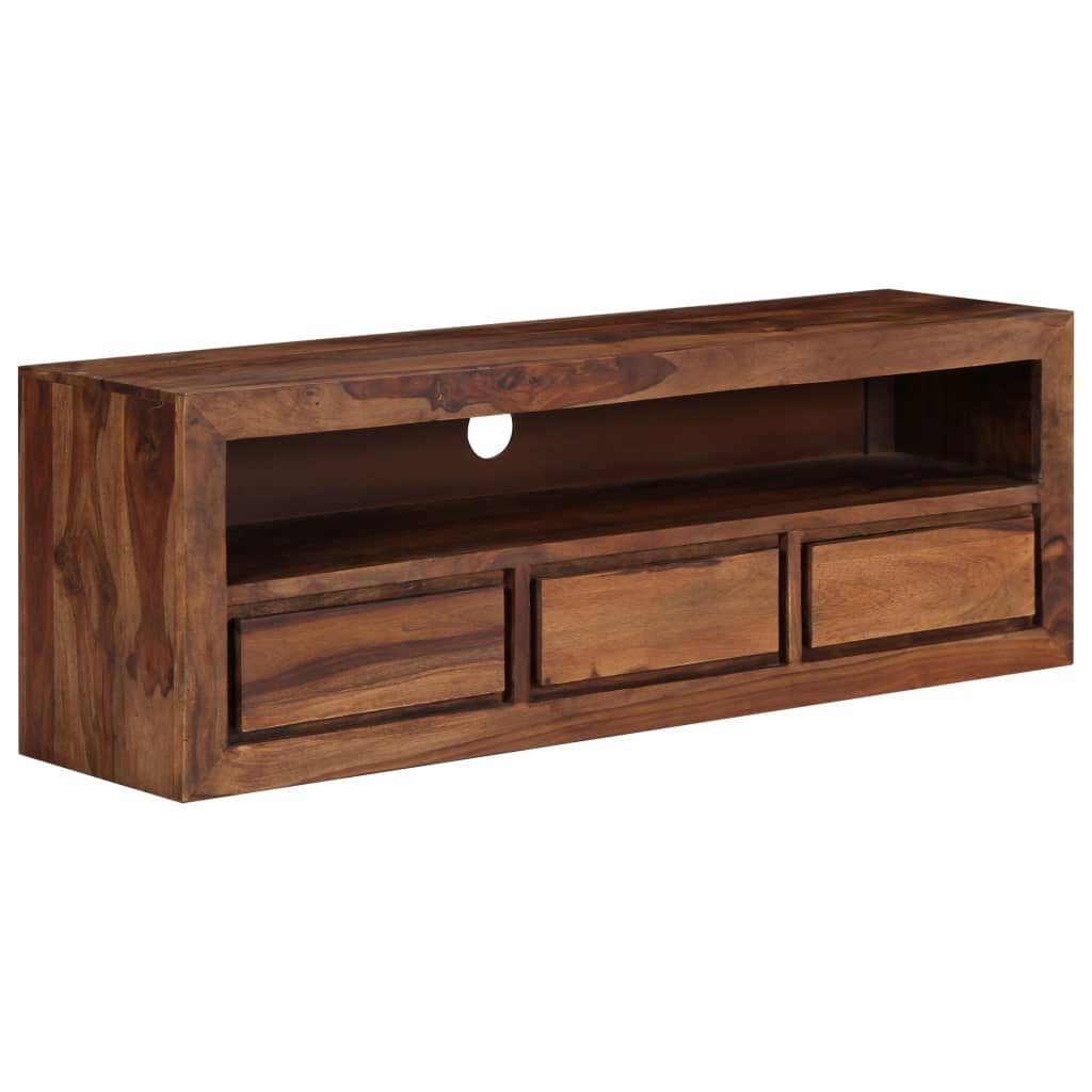 Mobile Porta TV 120x30x40 cm in Legno Massello di Acacia - homemem39