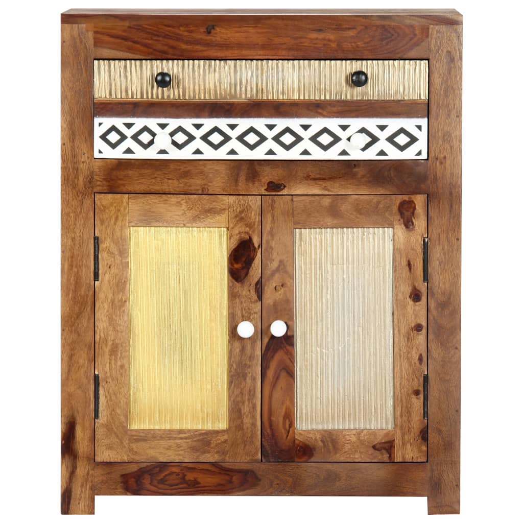 Credenza 60x30x75 cm in Legno Massello di Acacia - homemem39