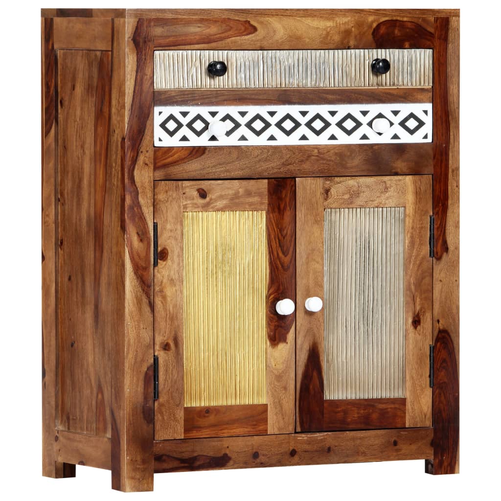 Credenza 60x30x75 cm in Legno Massello di Acacia - homemem39