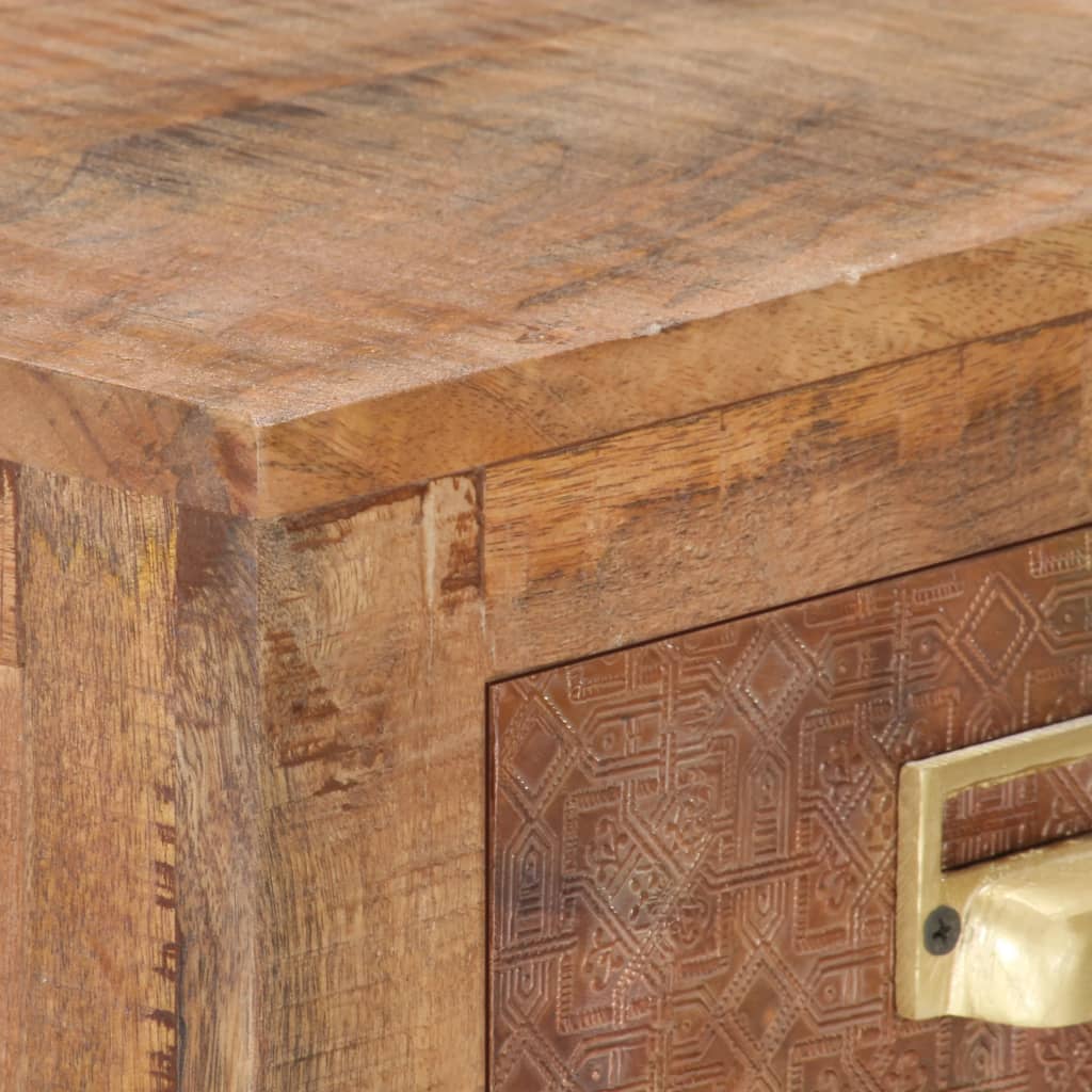 Credenza 65x30x75 cm in Legno Massello di Mango