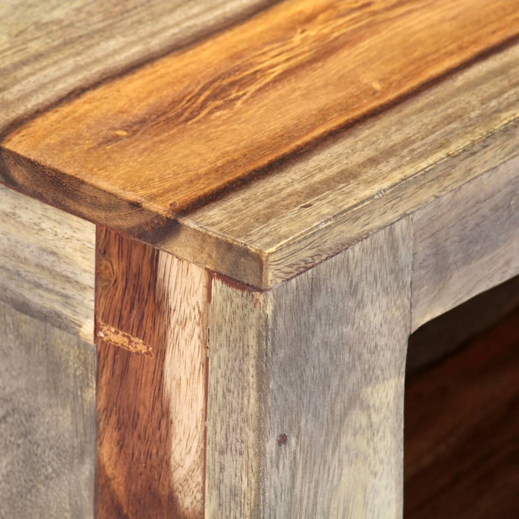 TV stand in solid Sheesham wood 130x30x40 cm