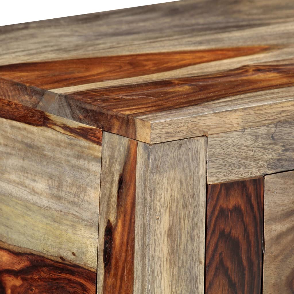 Console Table with 3 Drawers 120x30x75 cm Sheesham Wood