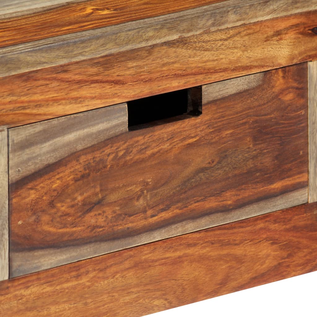 Console Table with 3 Drawers 120x30x75 cm Sheesham Wood