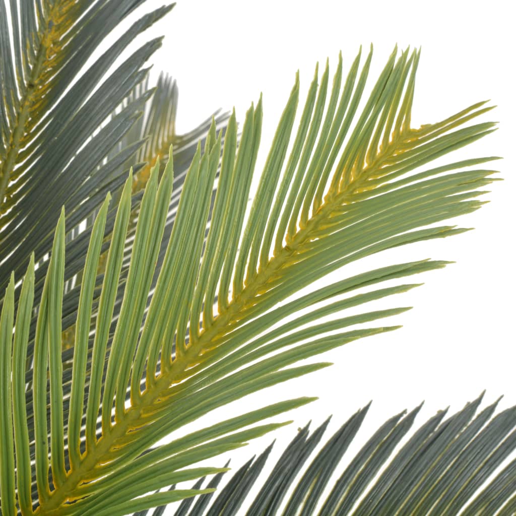 Palma di Cycas Artificiale con Vaso Verde 90 cm | homemem39