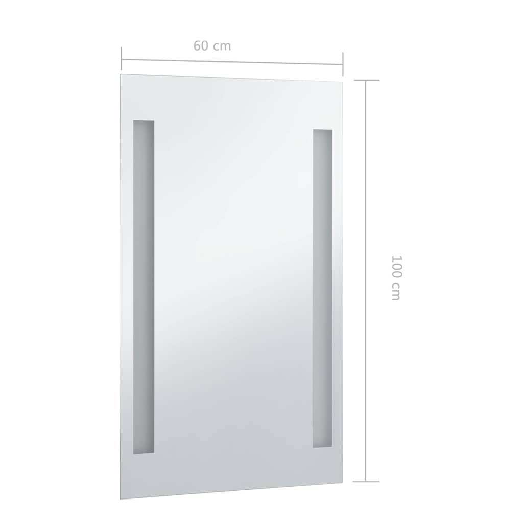 Specchio da Parete a LED per Bagno 60x100 cm - homemem39