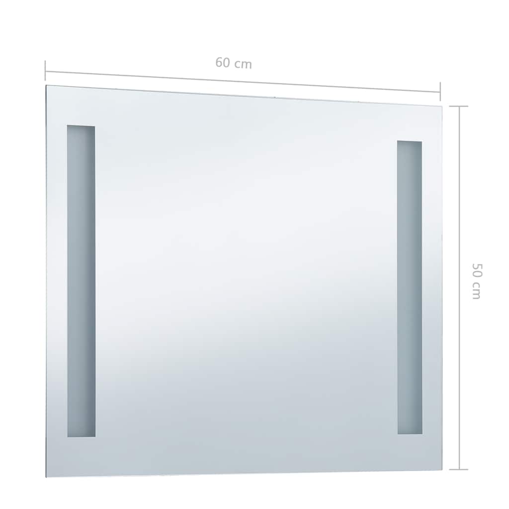 Specchio da Parete a LED per Bagno 60x50 cm - homemem39