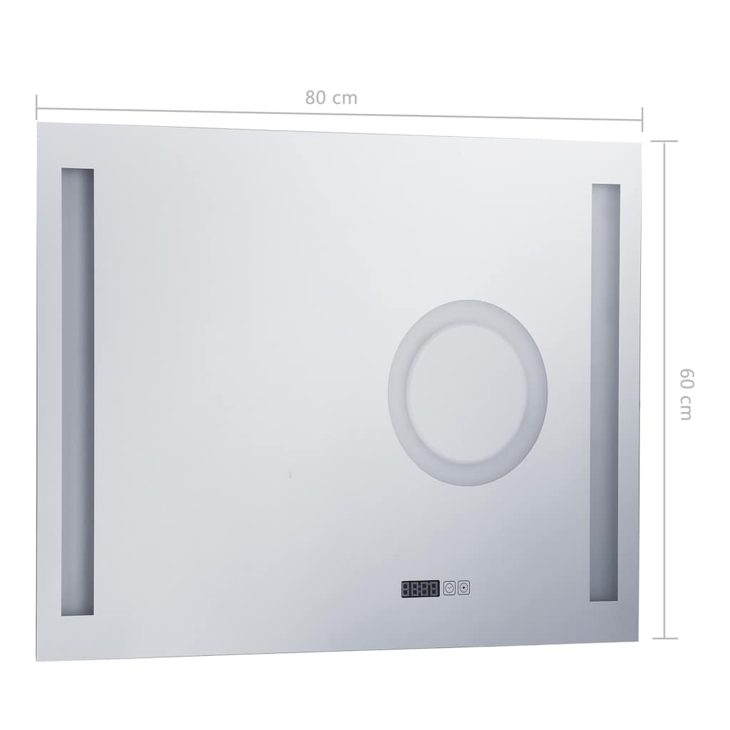 Specchio LED da Bagno con Sensore Tattile 80x60 cm - homemem39