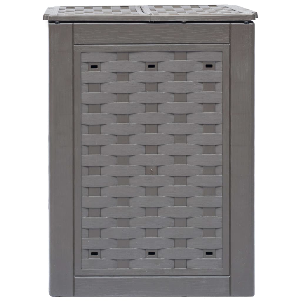 Compostiera Giardino Marrone 60x60x83 cm 300 L Rattan Plastica - homemem39