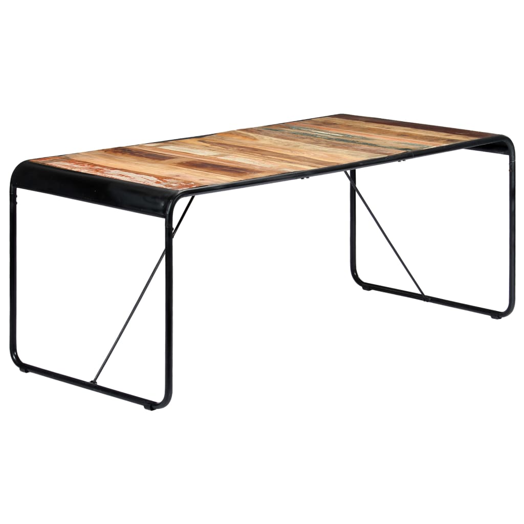 Tavolo da Pranzo 180x90x76 cm in Legno Massello di Recupero | homemem39
