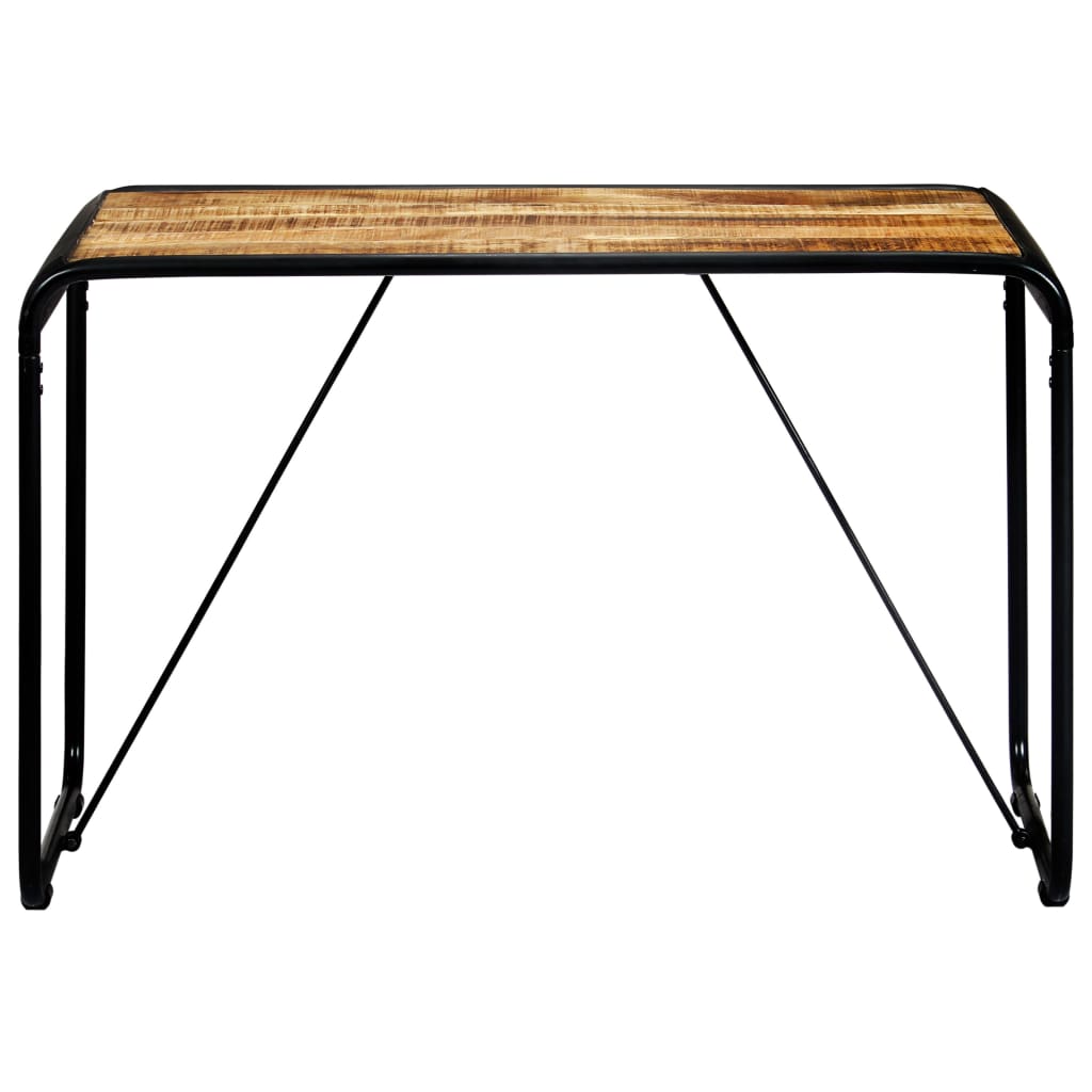 Tavolo da Pranzo 118x60x76 in Legno Massello di Mango Grezzo - homemem39