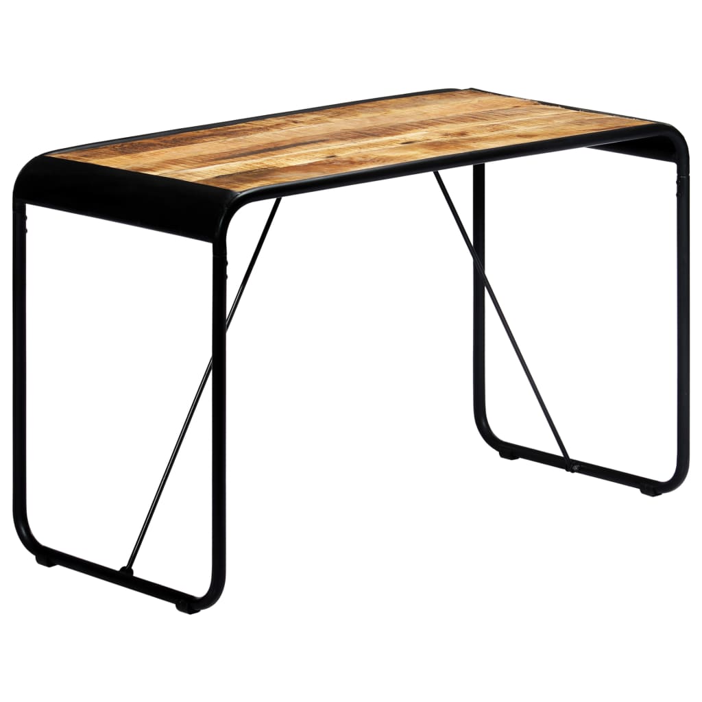 Tavolo da Pranzo 118x60x76 in Legno Massello di Mango Grezzo - homemem39