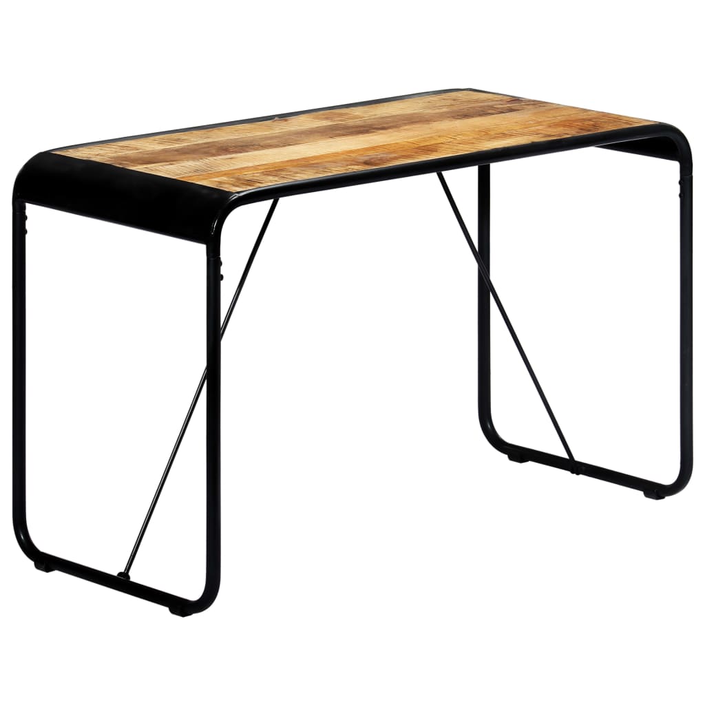 Tavolo da Pranzo 118x60x76 in Legno Massello di Mango Grezzo - homemem39