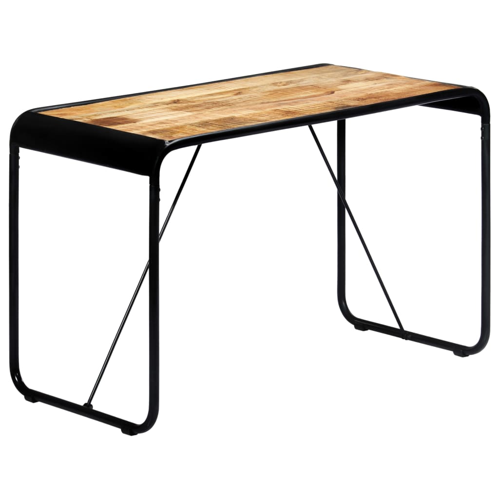 Tavolo da Pranzo 118x60x76 in Legno Massello di Mango Grezzo - homemem39