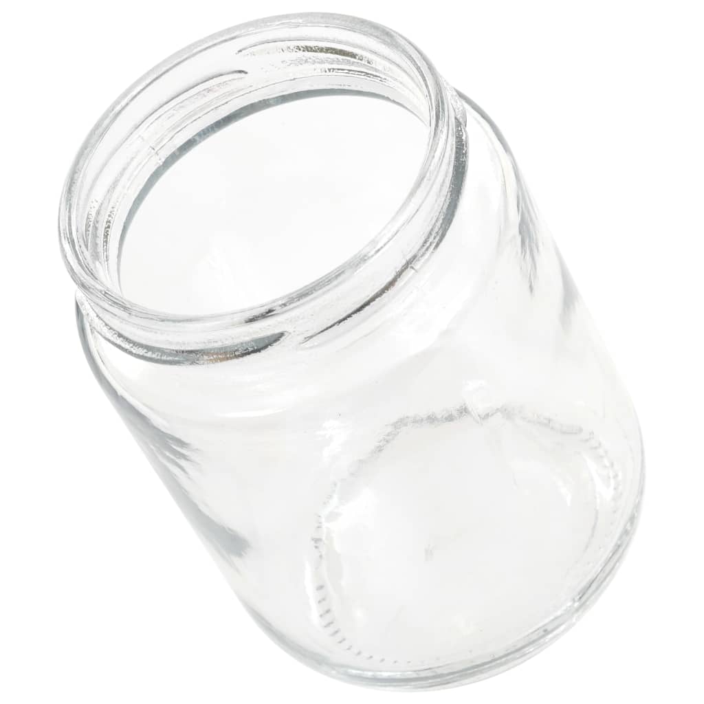Vasi per Marmellata in Vetro Coperchio Rosso 96 pz 230 ml - homemem39