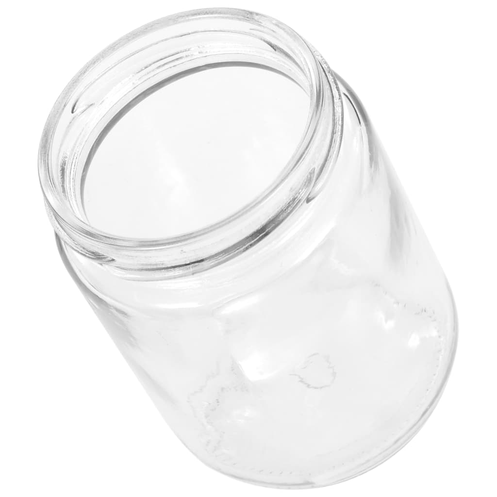 Vasi per Marmellata in Vetro Coperchio Oro 96 pz 230 ml - homemem39