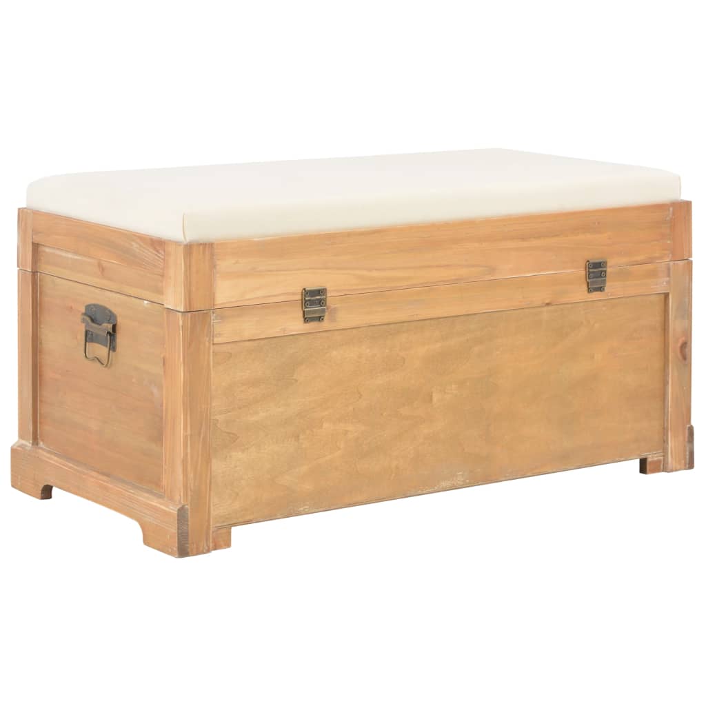 Cassapanca con Cuscino 80x40x40 cm MDF - homemem39
