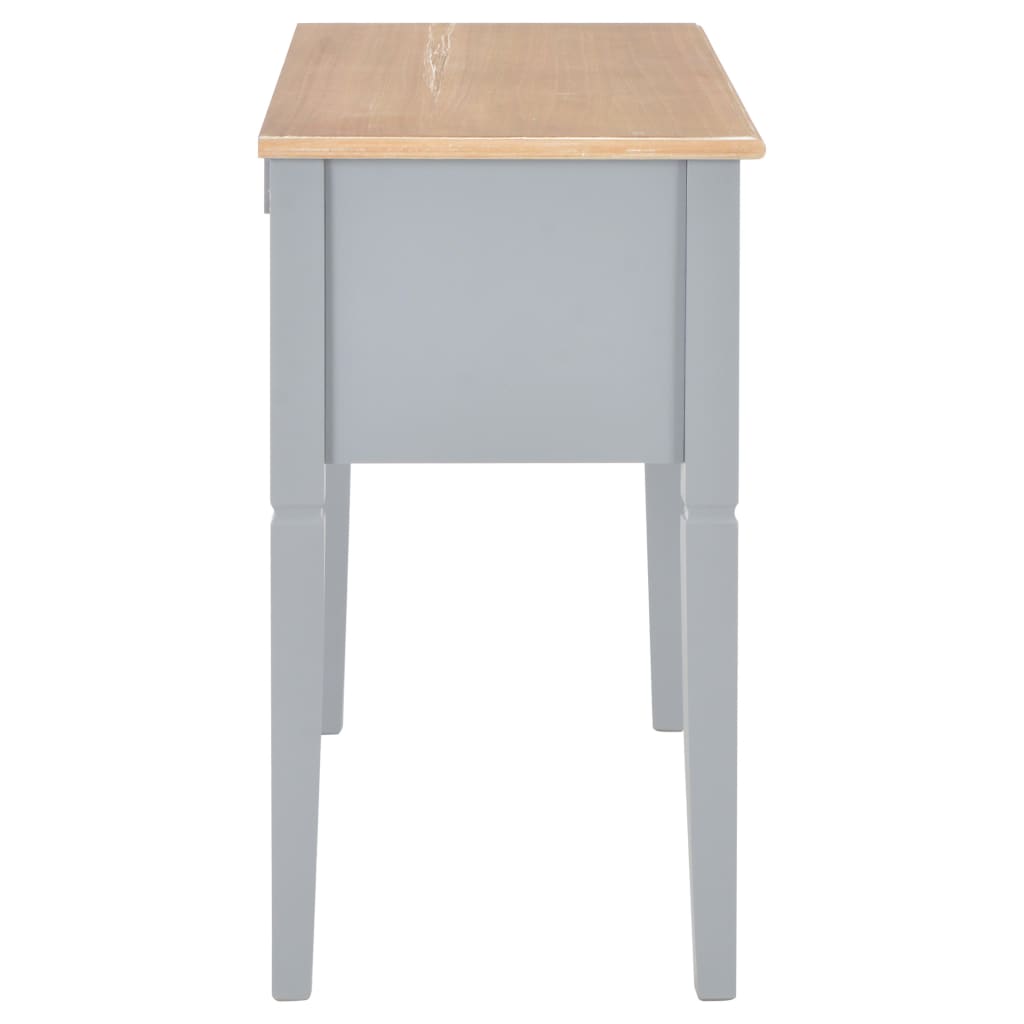 Scrivania Grigia 109,5x45x77,5 cm in Legno