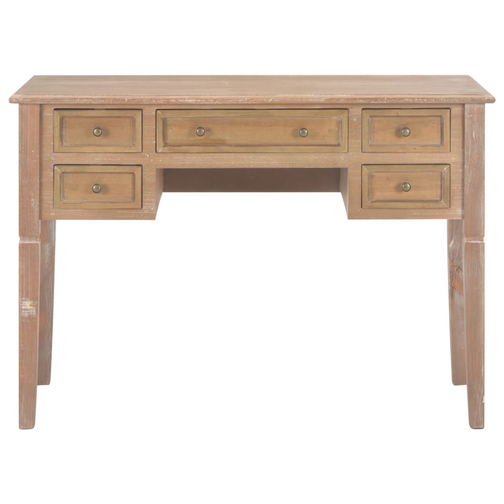Scrivania Marrone 109,5x45x77,5 cm in Legno