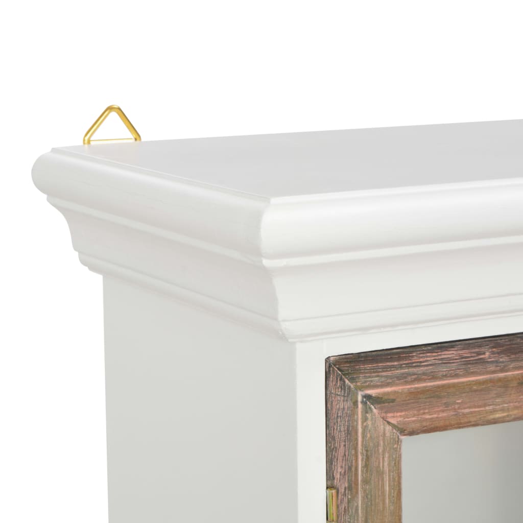 Armadietto a Muro Bianco 49x22x59 cm in Legno Multistrato - homemem39