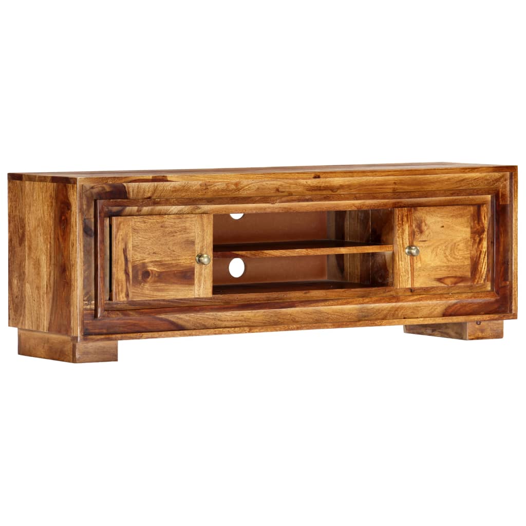Mobile Porta TV 118x30x40 cm in Legno Massello di Acacia