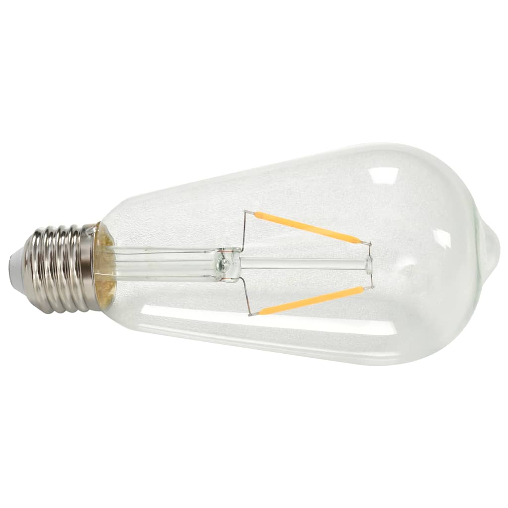 Faretti 2 pz con Lampadine a Incandescenza 2 W Nero E27 - homemem39