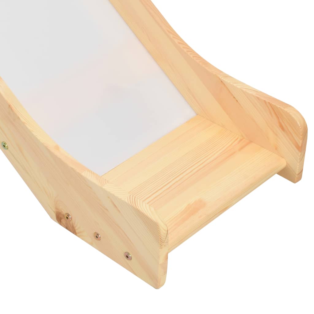 Letto a Castello per Bambini Scivolo e Scala in Pino 97x208cm - homemem39