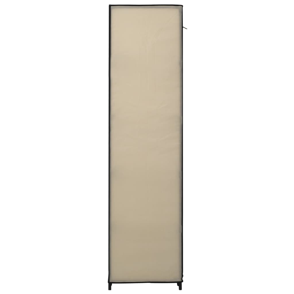 Armadio Pieghevole Crema 110x45x175 cm in Tessuto - homemem39