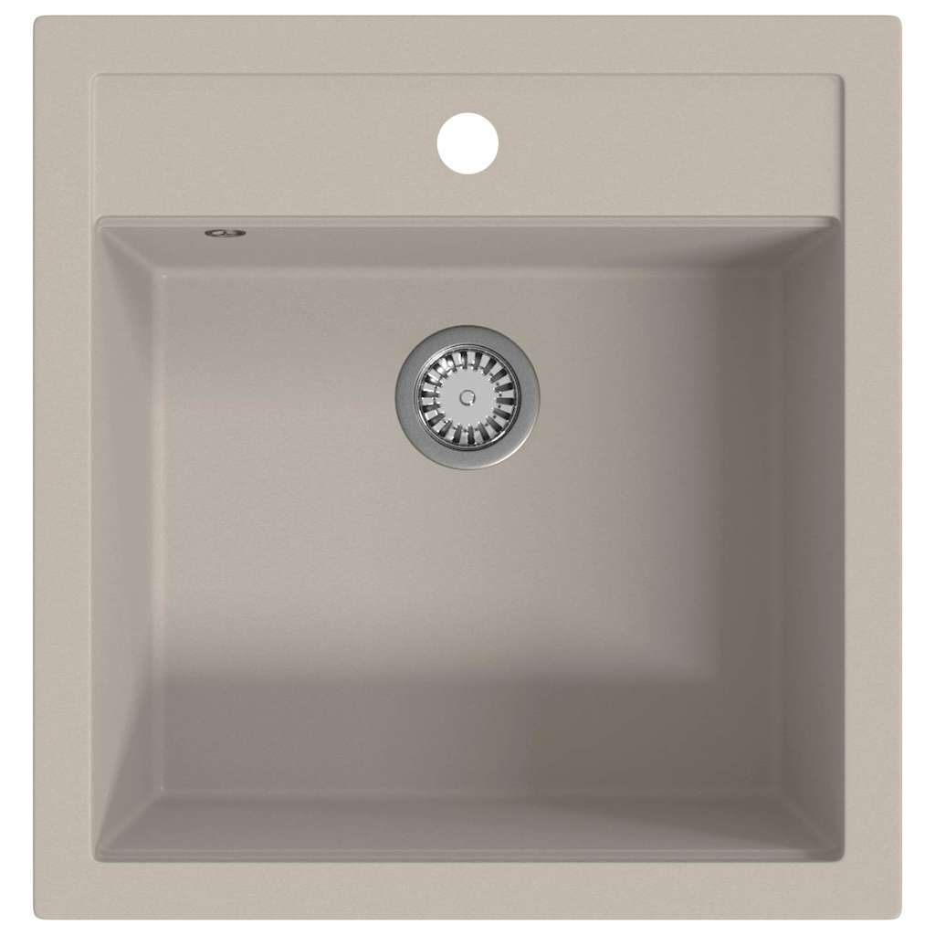 Lavello da Cucina in Granito Vasca Singola Beige - homemem39