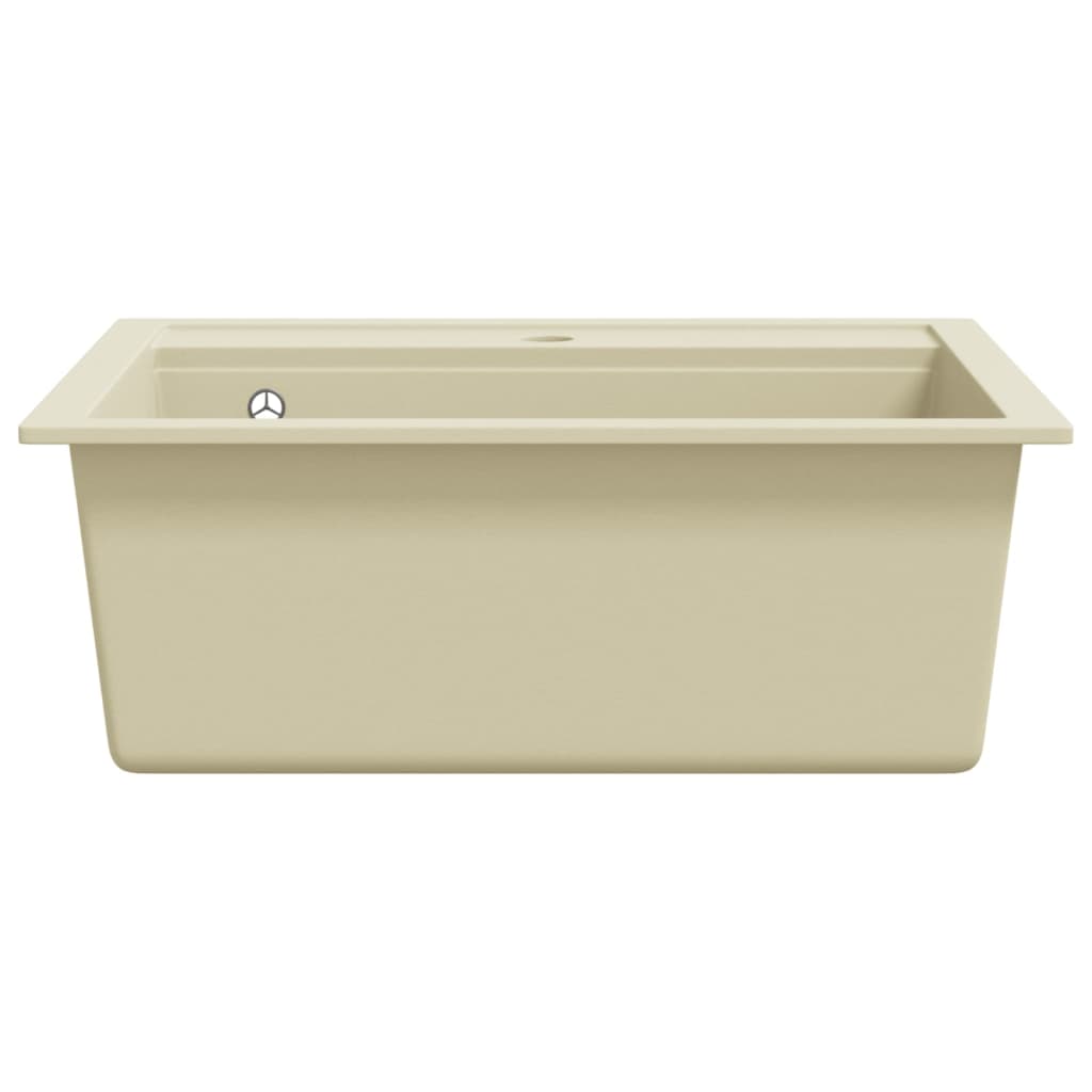 Lavello da Cucina in Granito Vasca Singola Beige - homemem39