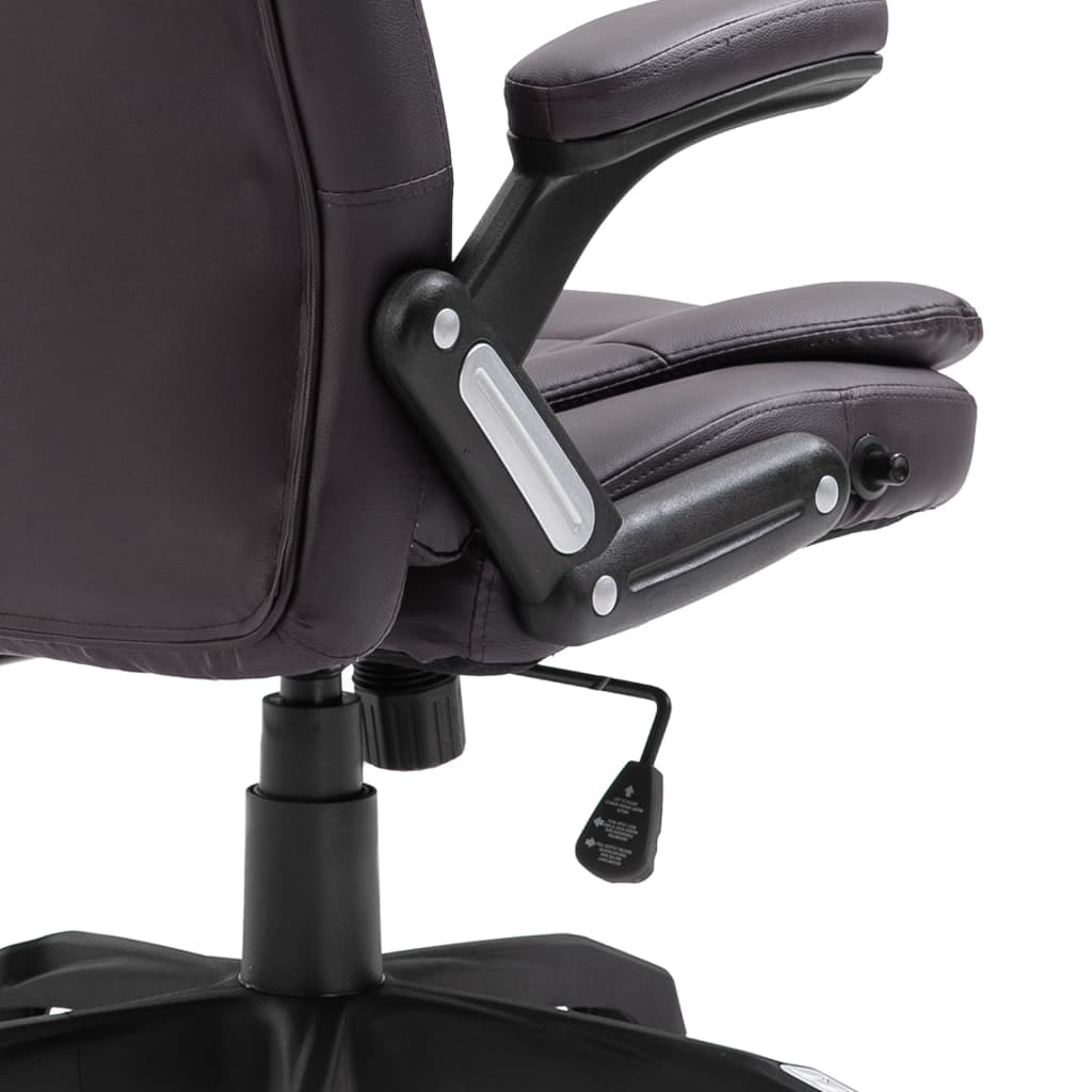 Sedia da Ufficio Marrone in Vera Pelle - homemem39