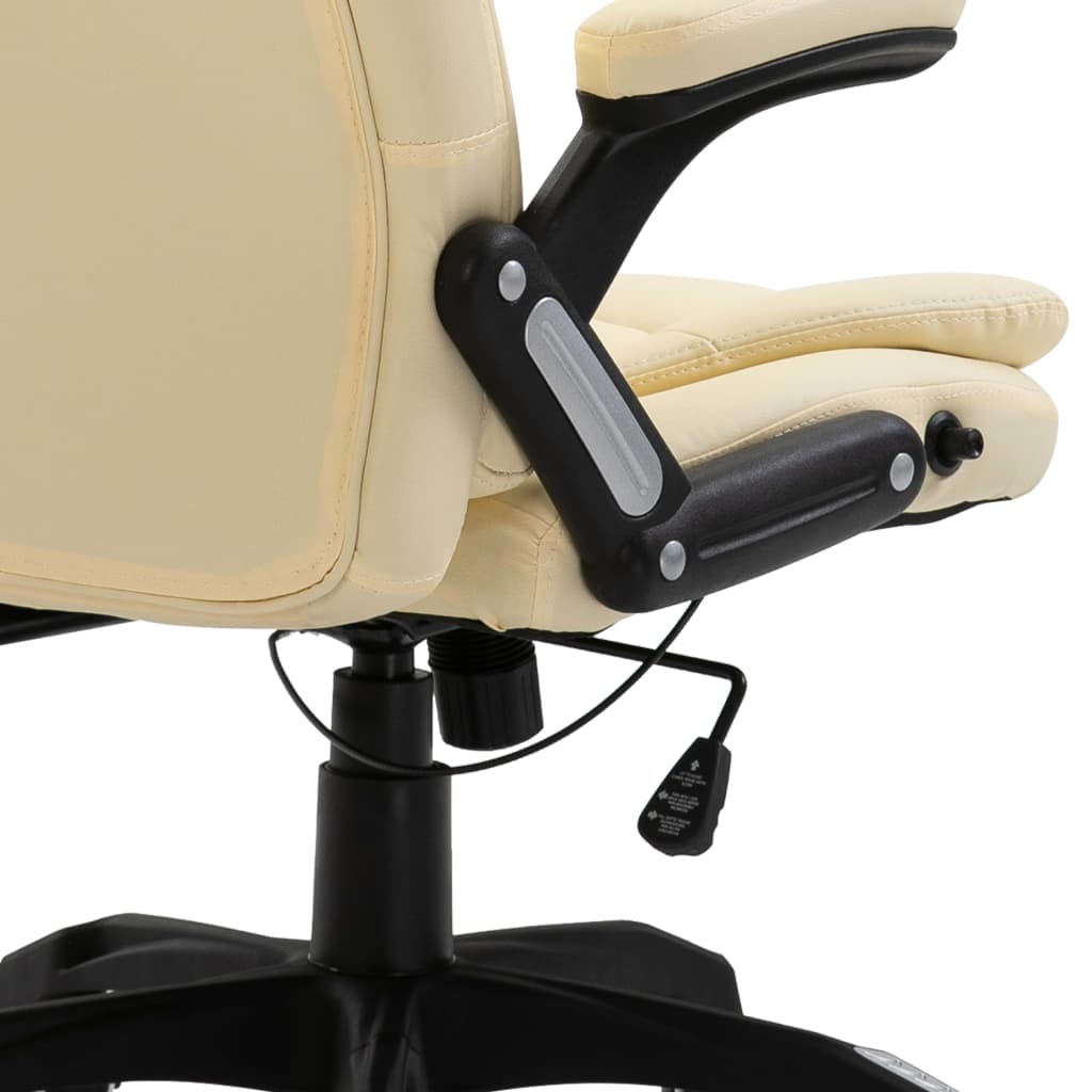 Sedia da Ufficio Crema in Similpelle - homemem39
