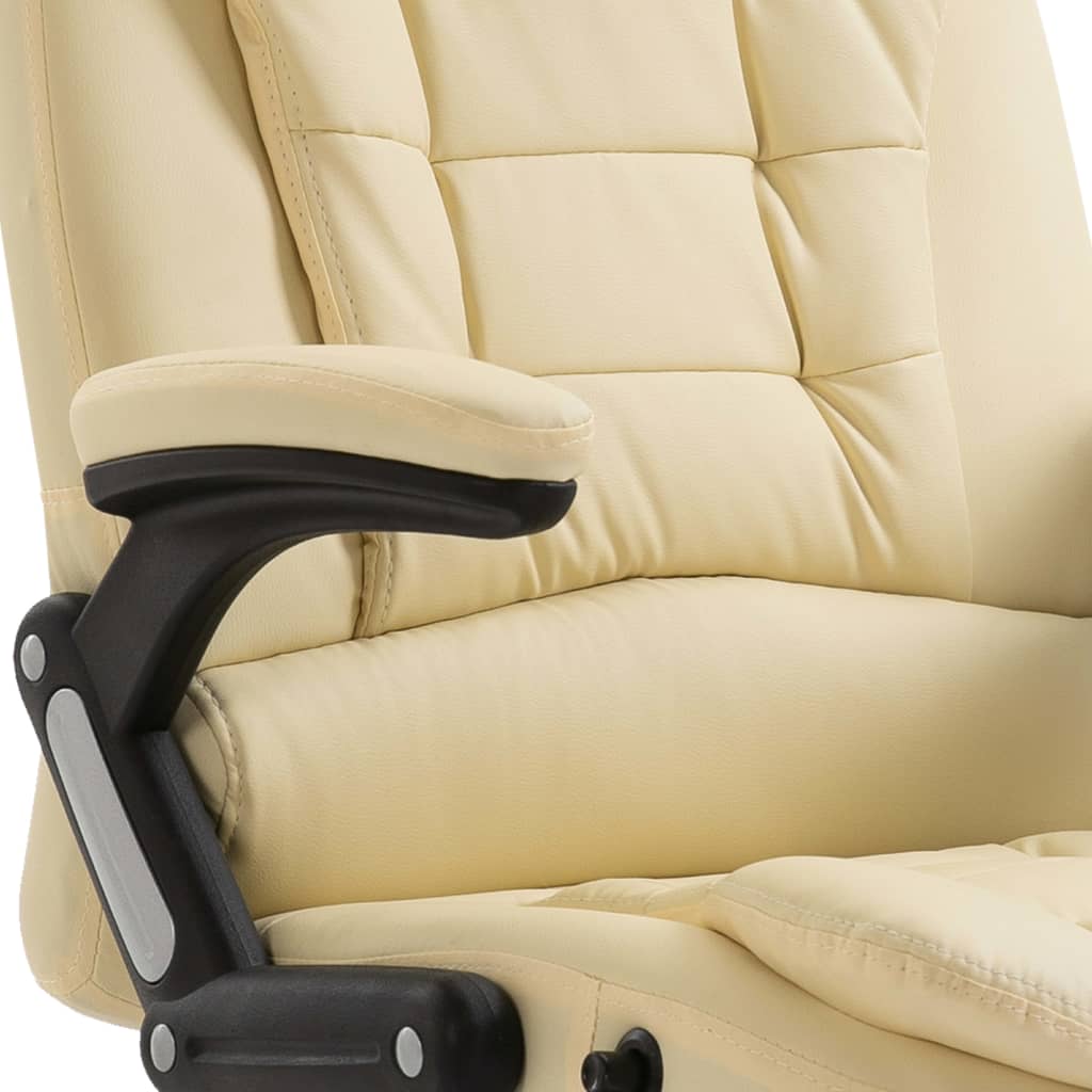 Sedia da Ufficio Crema in Similpelle - homemem39