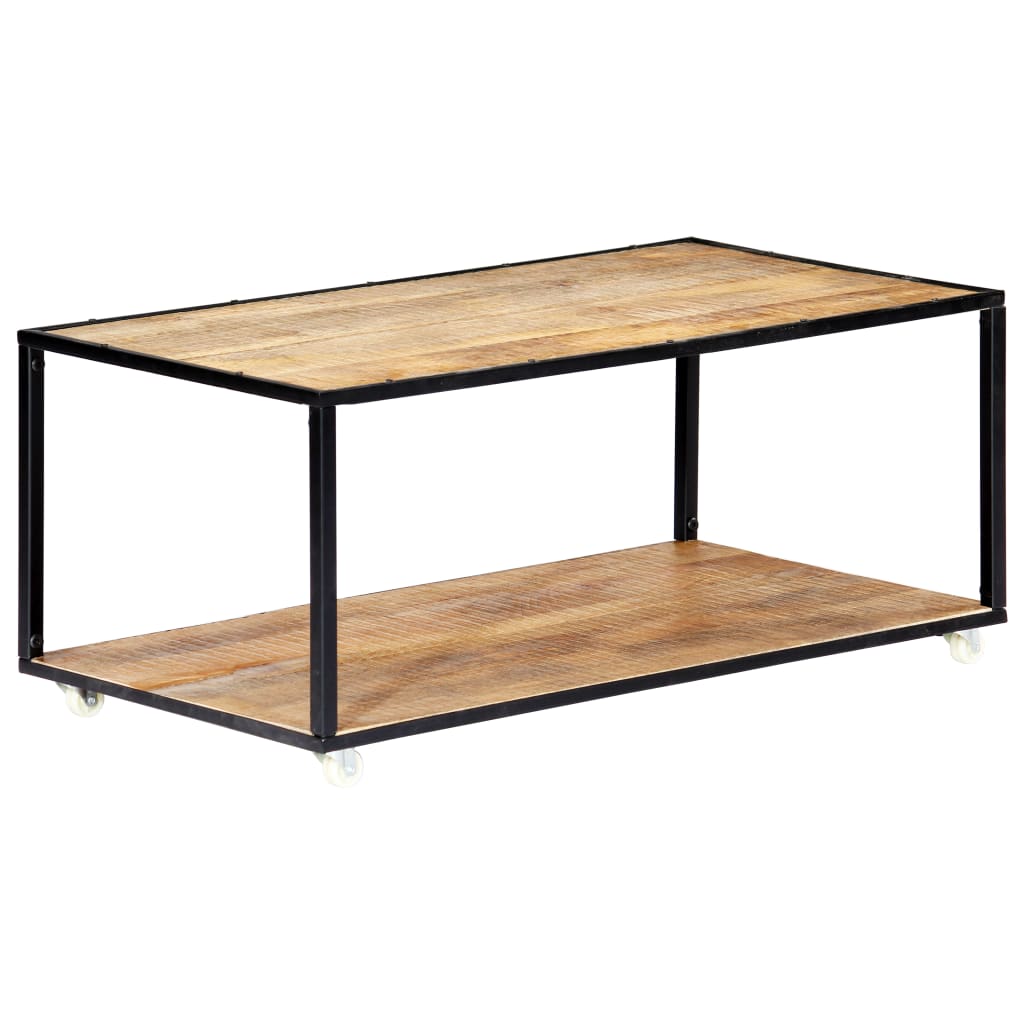 Tavolino da Salotto 90x50x40 cm in Legno Massello di Recupero | homemem39