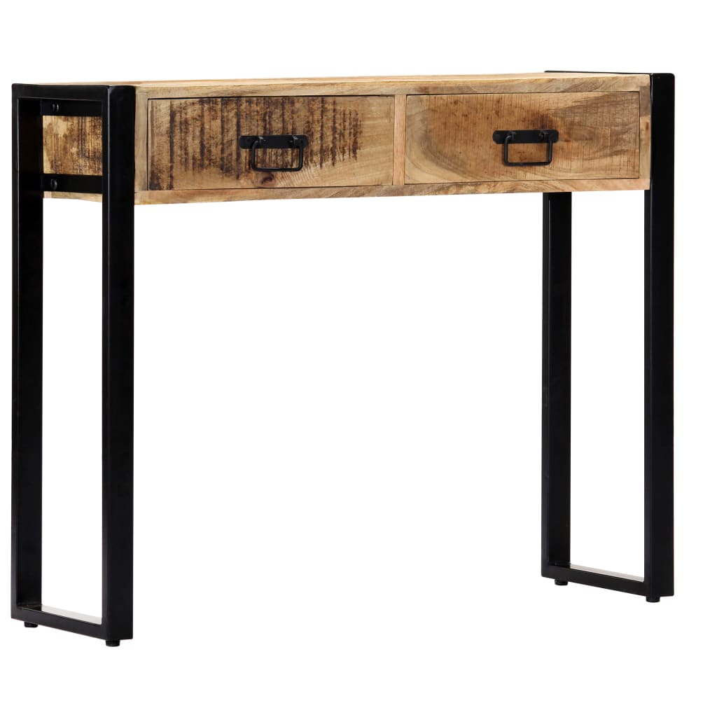 Tavolo Consolle 90x30x75 cm in Legno Massello di Mango | homemem39