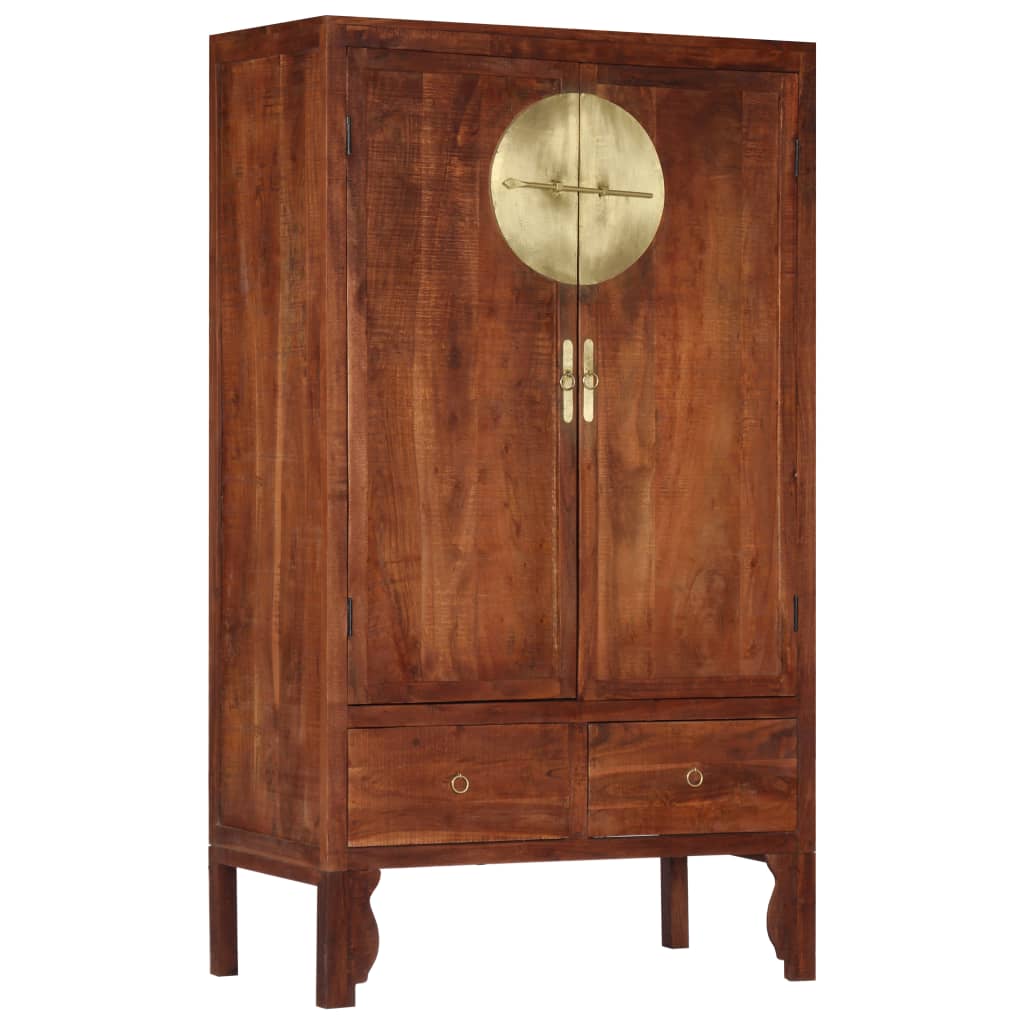 Guardaroba 100x50x175 cm in Legno Massello d'Acacia - homemem39