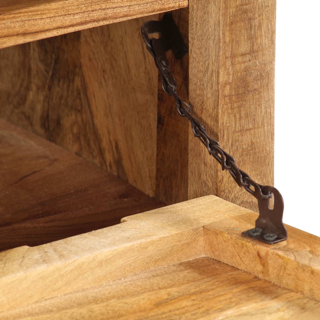 Scarpiera 86x35x55 cm in Legno Massello di Mango - homemem39