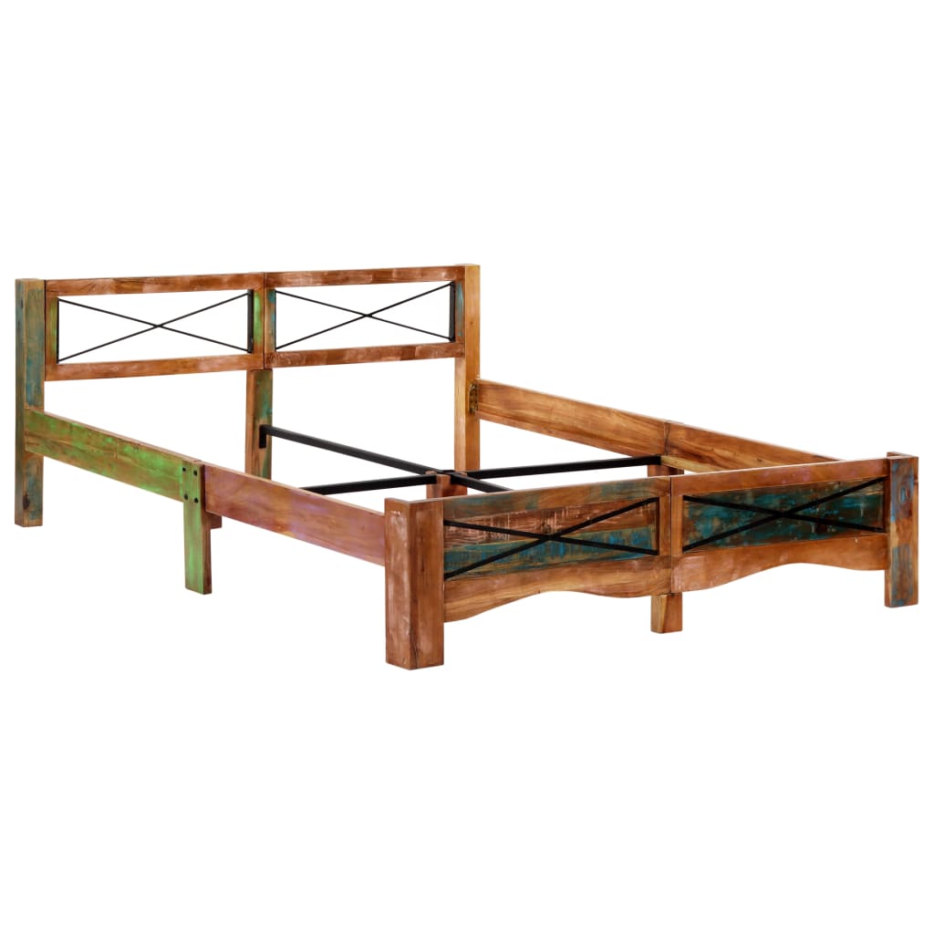 Giroletto senza Materasso in Legno di Recupero 160x200 cm - homemem39